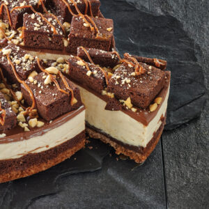 Peanut & Brownie Cheesecake